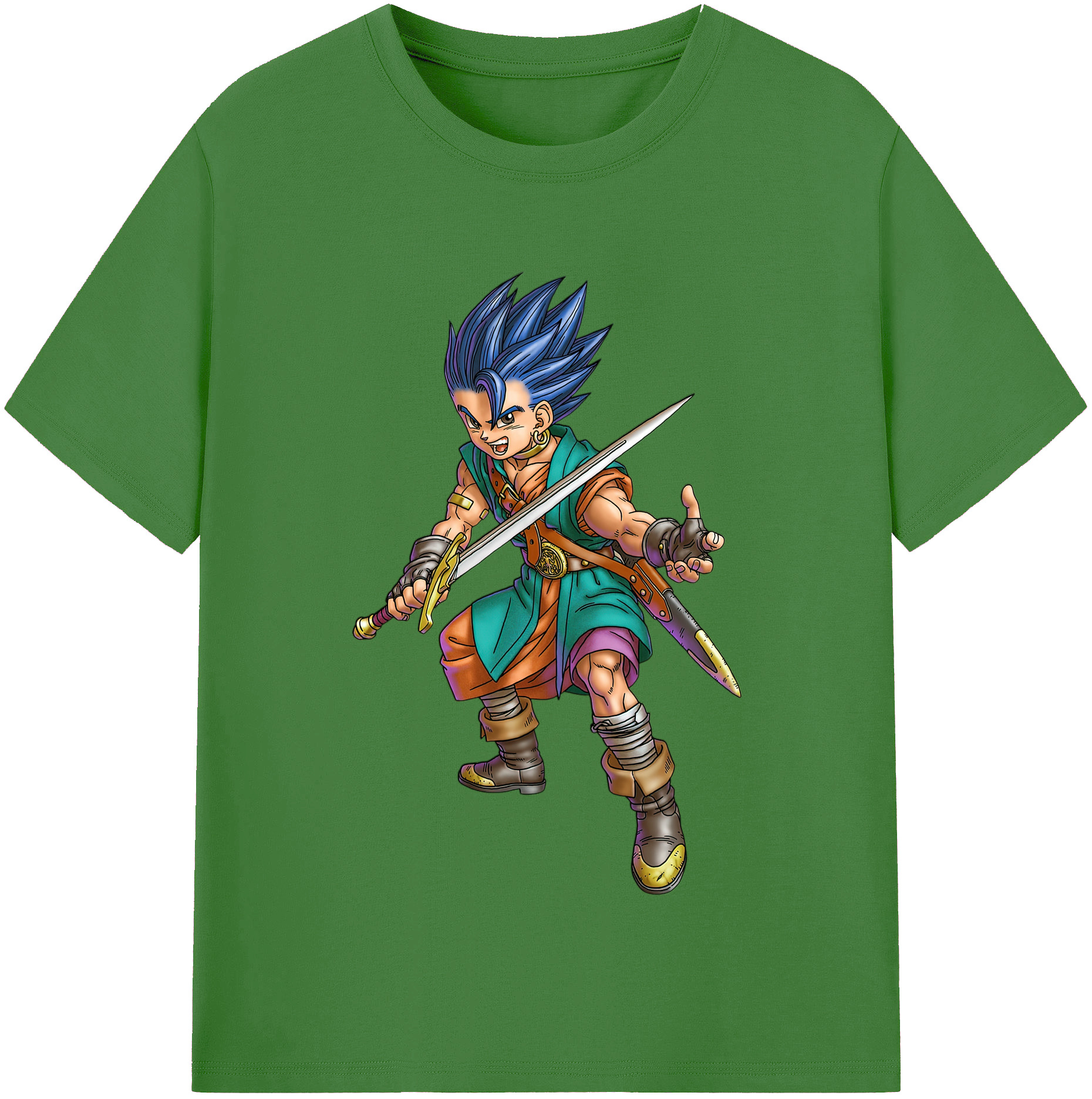 （画像用） ドラゴンクエスト Doragon Kuesuto Dragon Quest レディースカジュアルプリントTシャツ（綿100％）